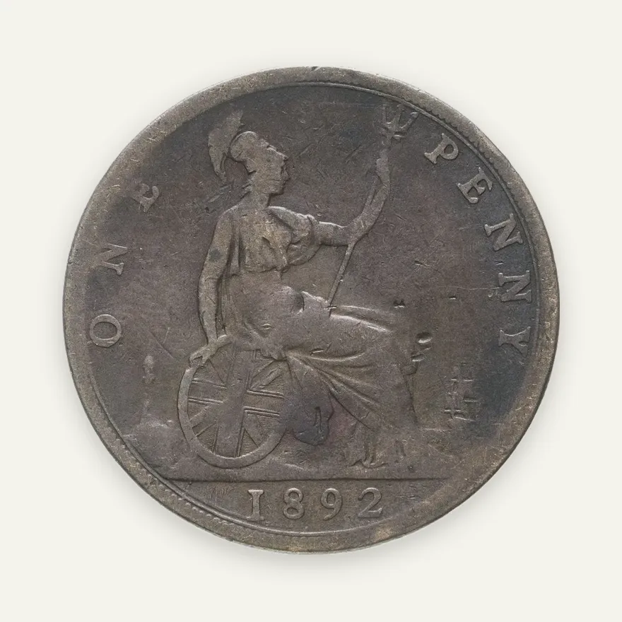 Великобритания 1 пенни (penny) 1892, аверс