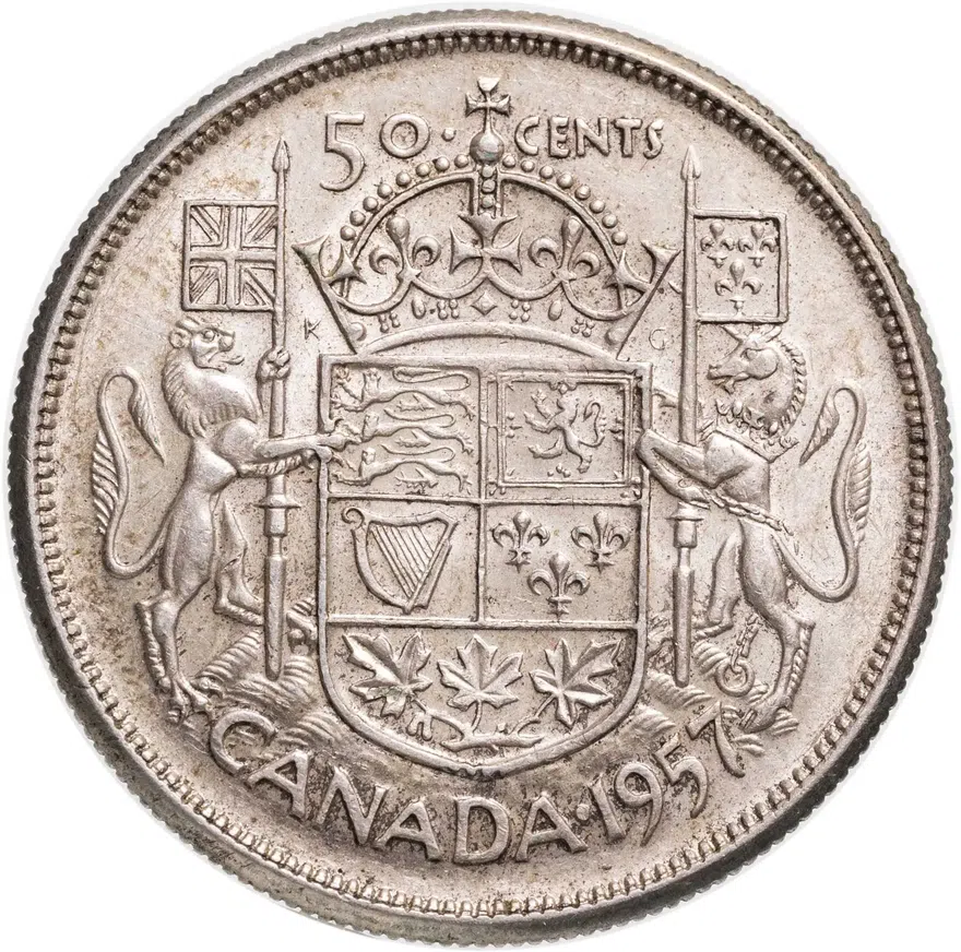 Канада 50 центов (cents) 1957