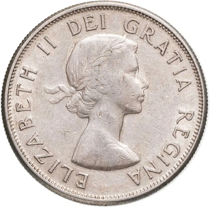 Канада 50 центов (cents) 1957, реверс