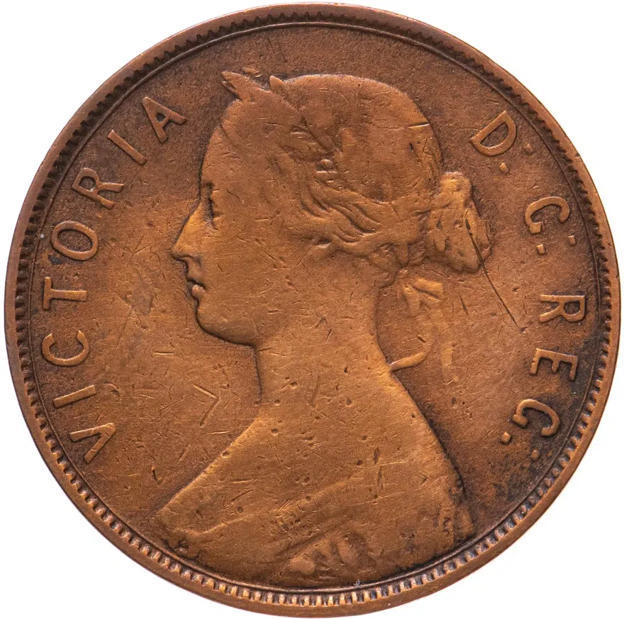 Ньюфаундленд 1 цент (cent) 1896, реверс