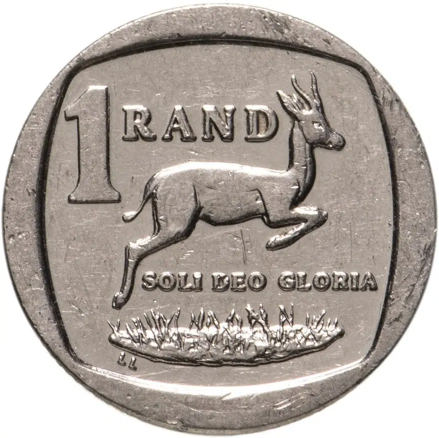 ЮАР 1 ранд (рэнд, rand) 2003-2015, случайный год, аверс
