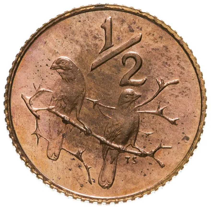 ЮАР 1/2 цента (cent) 1980