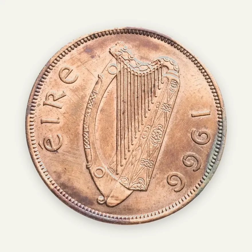 Ирландия 1 пенни (penny) 1966, реверс