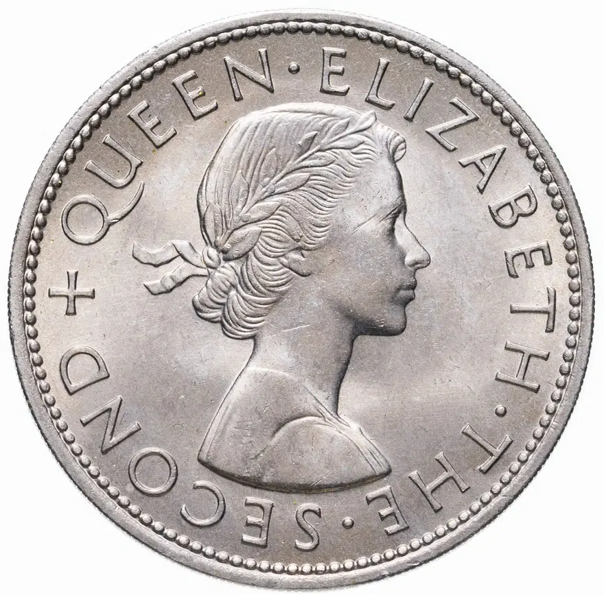 Новая Зеландия 1/2 кроны (crown) 1963, реверс