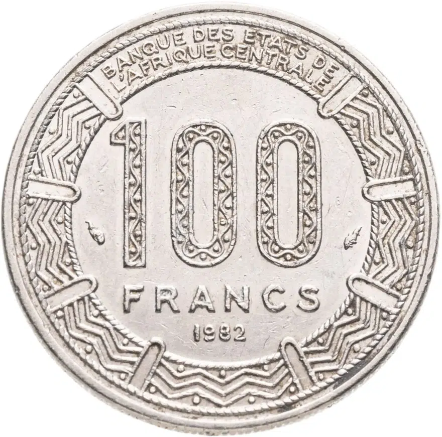 Габон 100 франков (francs) 1982