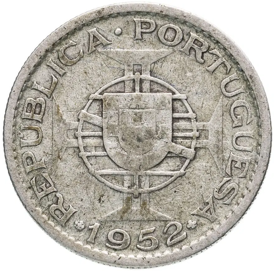 Мозамбик 10 эскудо 1952, реверс