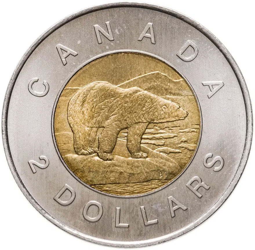 Канада 2 доллара (dollars) 2005