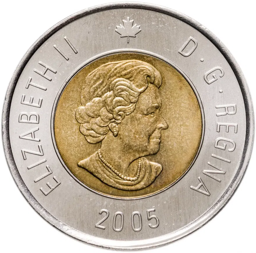 Канада 2 доллара (dollars) 2005, реверс
