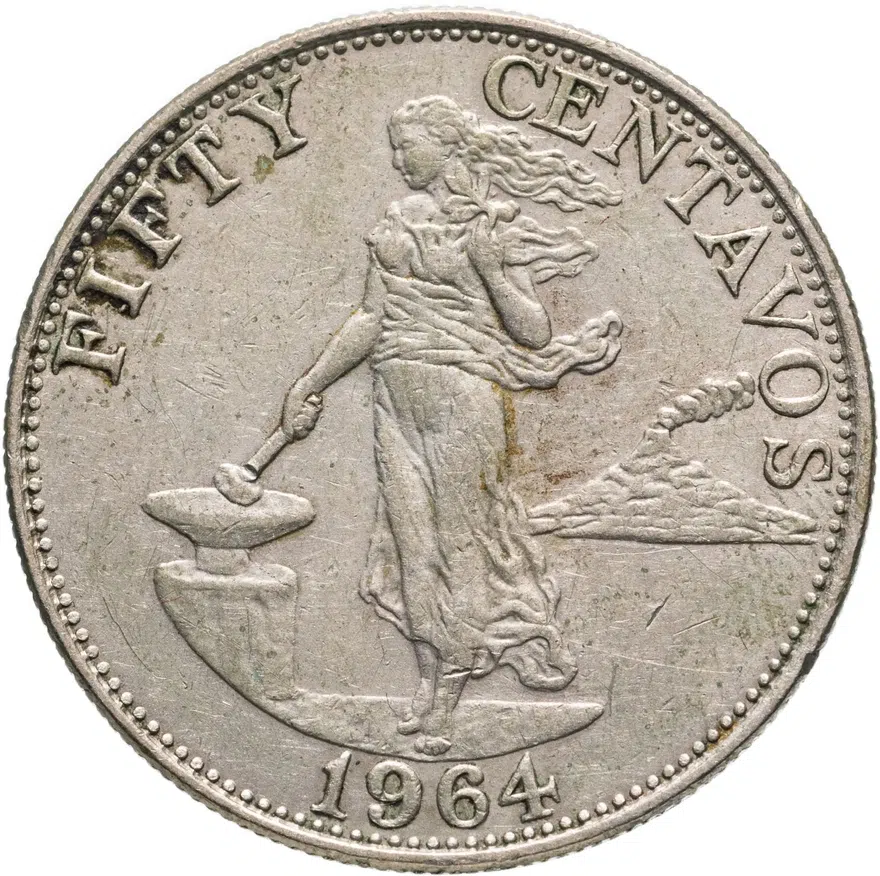 Филиппины 50 сентаво (centavos) 1964