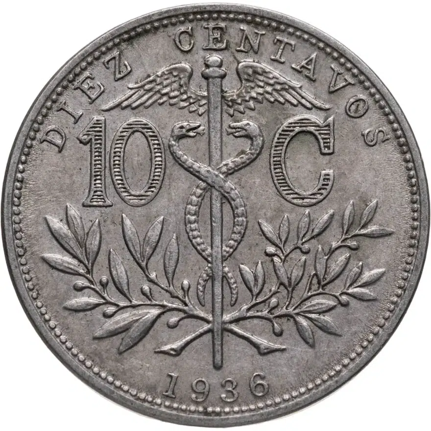 Боливия 10 сентаво (centavos) 1936