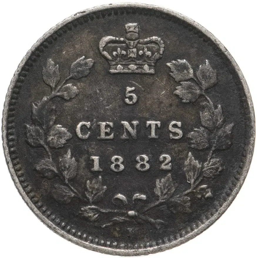 Канада 5 центов (cents) 1882