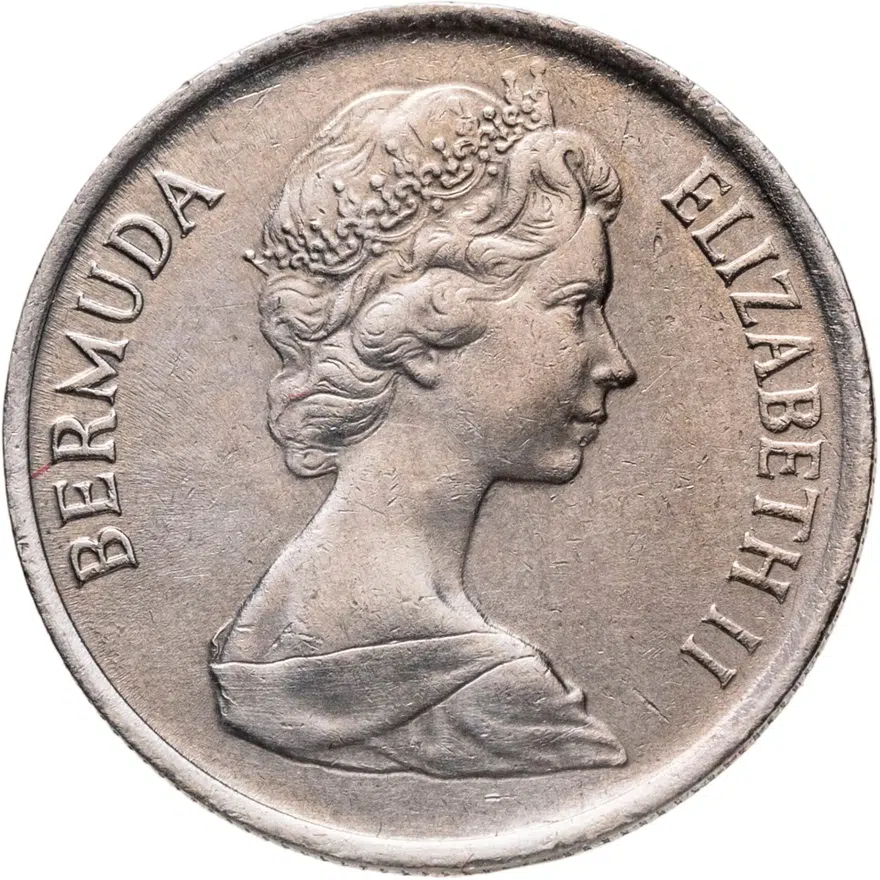 Бермуды 10 центов (cents) 1970, реверс