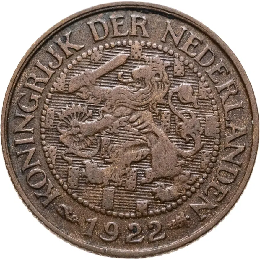 Нидерланды 1 цент (cent) 1922, реверс