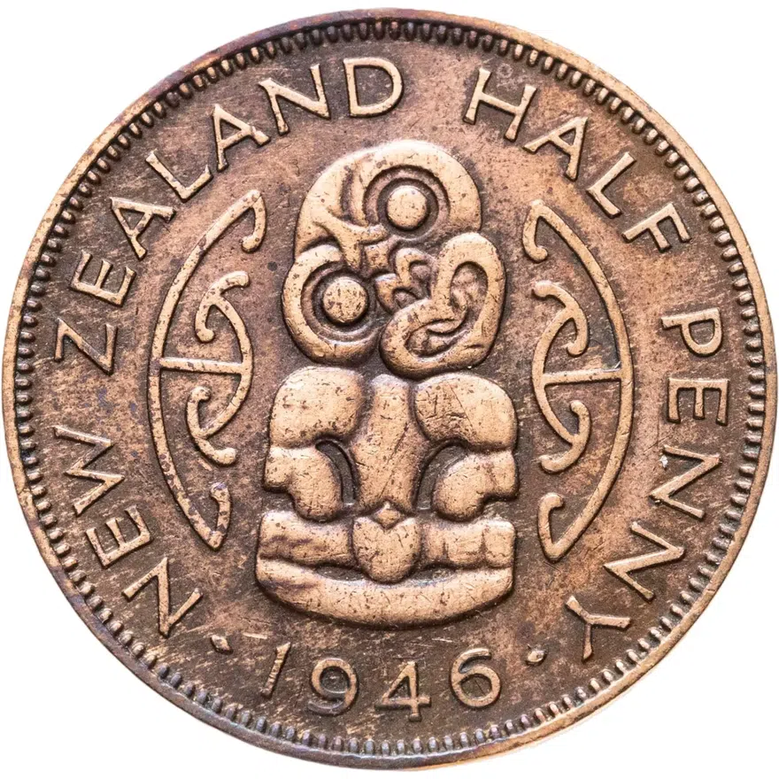Новая Зеландия 1/2 пенни (penny) 1946