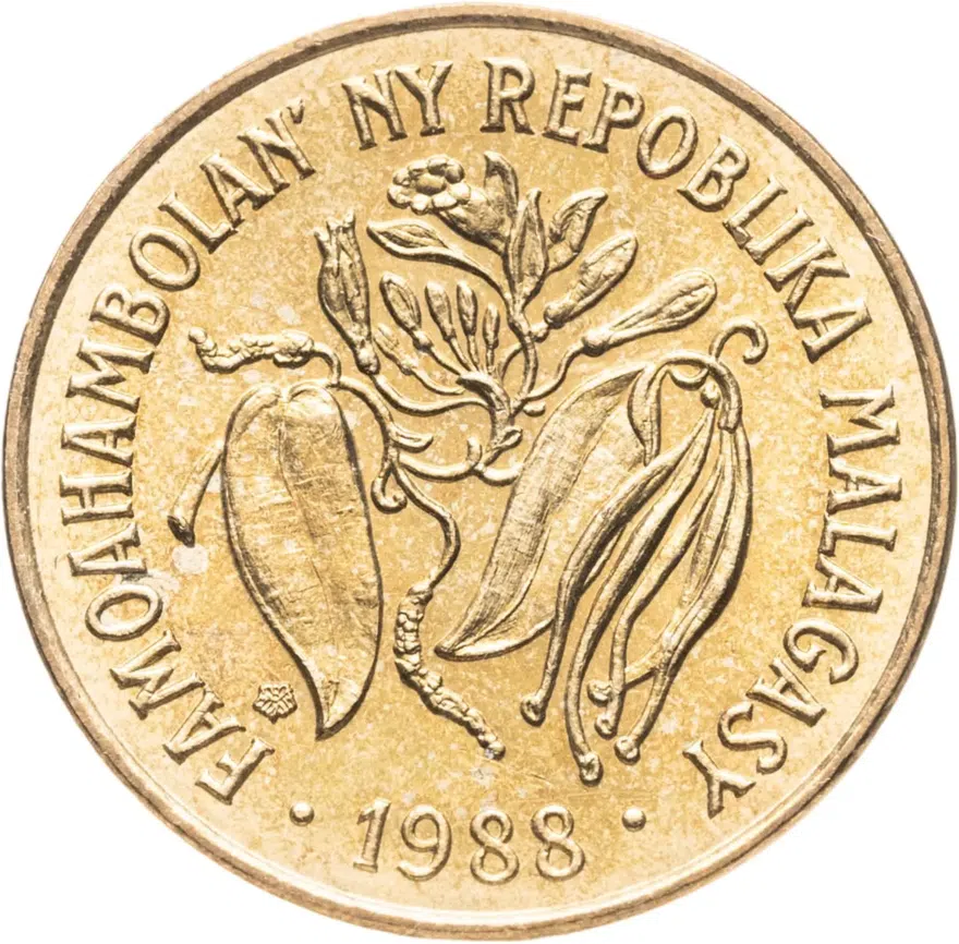 Мадагаскар 10 франков (francs) 1988, реверс