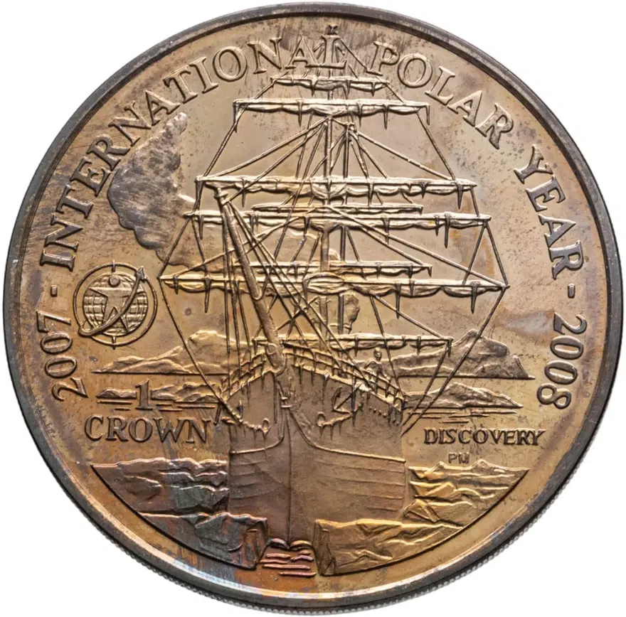 Фолклендские острова 1 крона (crown) 2007 "Международный полярный год"