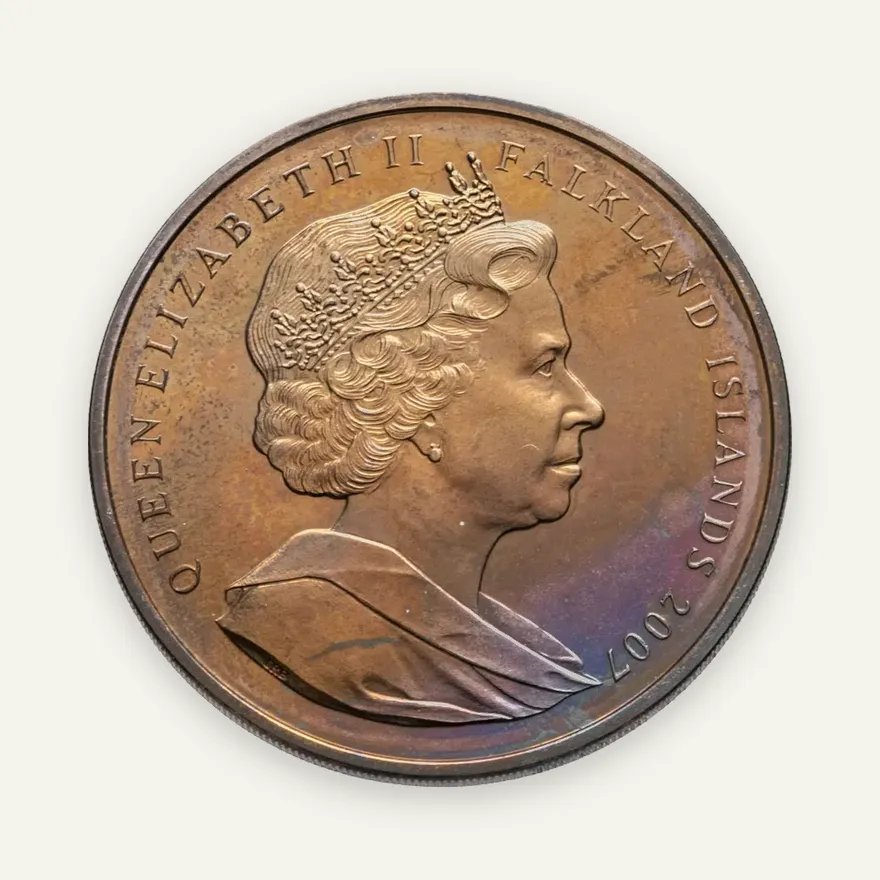 Фолклендские острова 1 крона (crown) 2007 "Международный полярный год", реверс