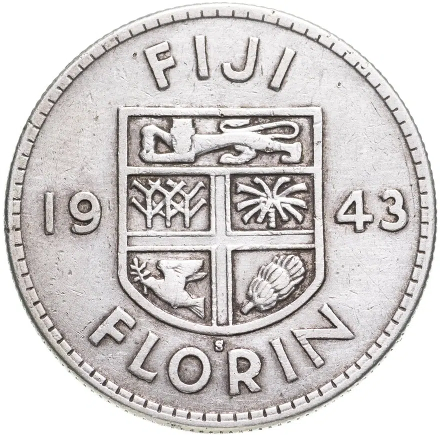 Фиджи 1 флорин (florin) 1943, реверс