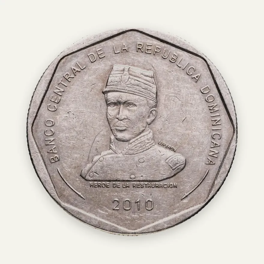 Доминикана 25 песо (pesos) 2010, реверс