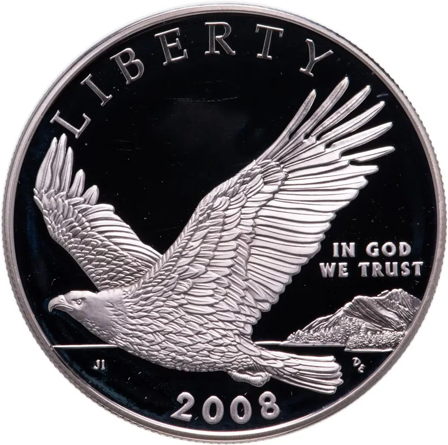 США 1 доллар (dollar) 2008 P американский белоголовый орлан, реверс