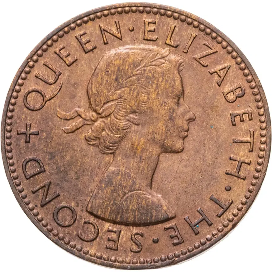 Новая Зеландия 1/2 пенни (penny) 1957
