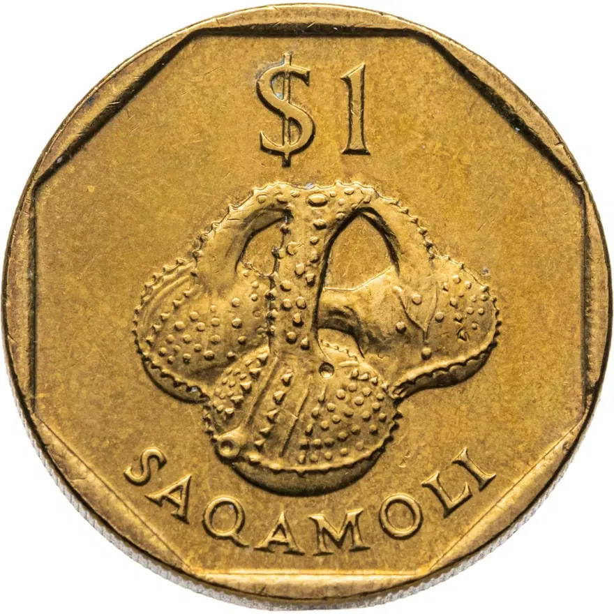 Фиджи 1 доллар (dollar) 1995, аверс