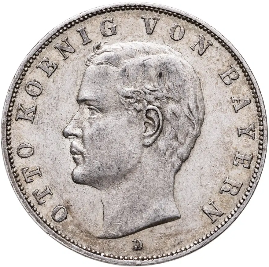 Германия (Империя) 3 марки (mark) 1912 D  Бавария