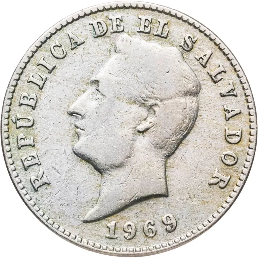 Сальвадор 10 сентаво (centavos) 1969, реверс