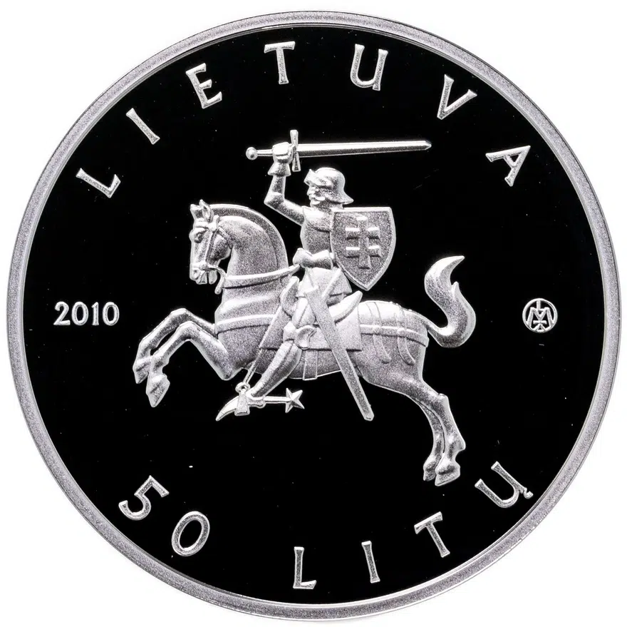 Литва 50 литов (litu) 2010  Литовская природа - Обыкновенный вьюн (Misgurnus fossilis), реверс