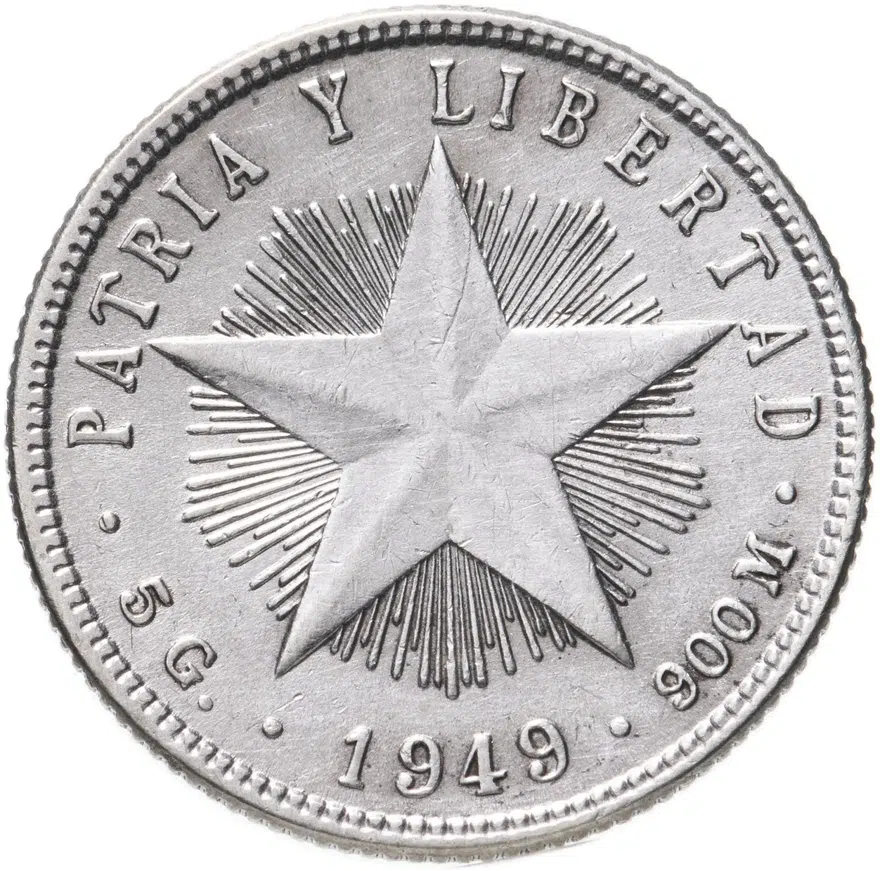 Куба 20 сентаво (centavos) 1949