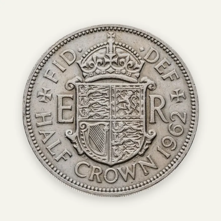 Великобритания 1/2 кроны (crown) 1962, аверс