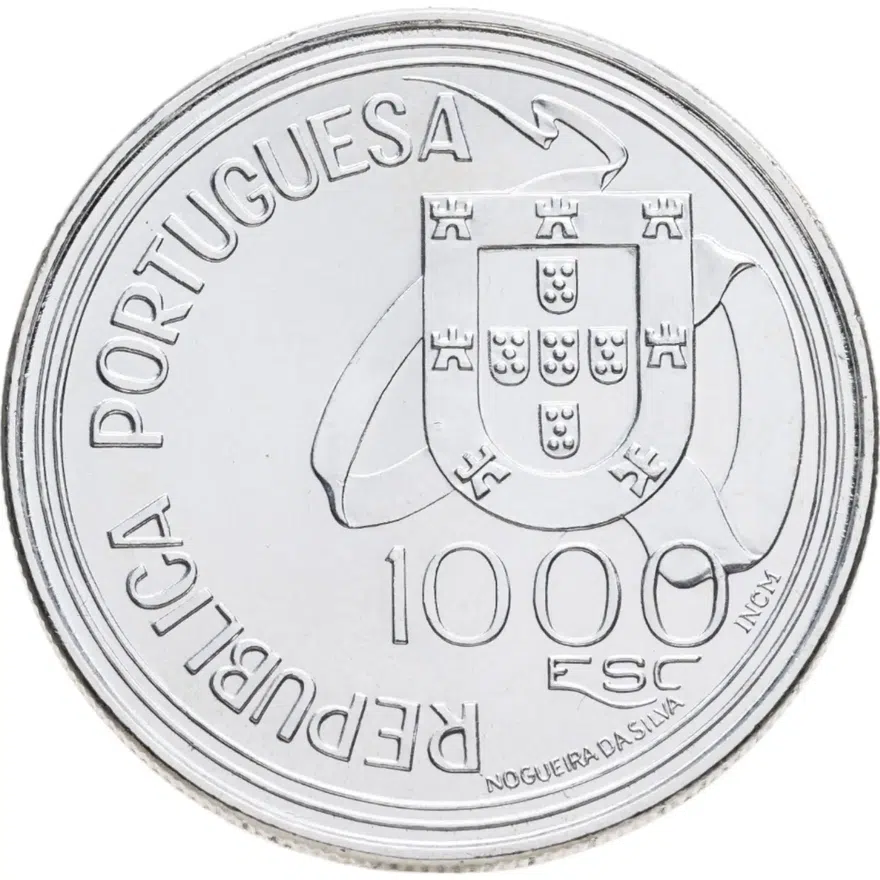 Португалия 1000 эскудо (escudos) 1994 "500 лет Тордесильясскому договору"