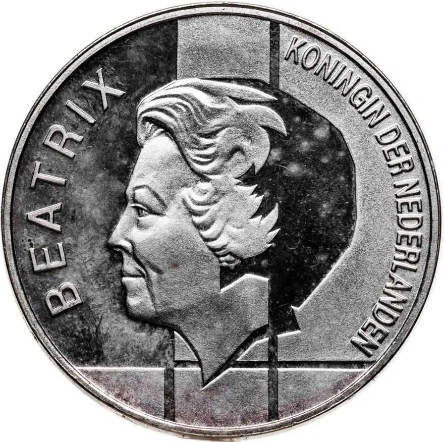 Нидерланды 10 гульденов (gulden) 1994  50 лет Бенилюкс