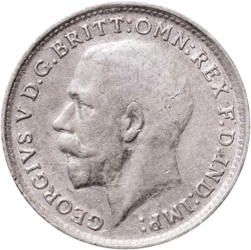 Великобритания 3 пенса (pence) 1917