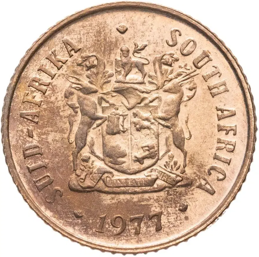 ЮАР 1 цент (cent) 1977, реверс