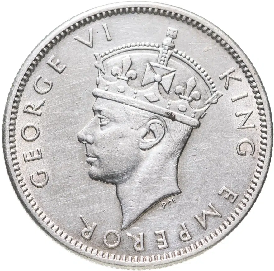 Фиджи 1 шиллинг (shilling) 1942, реверс