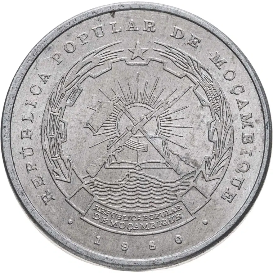 Мозамбик 5 метикалов (meticais) 1980