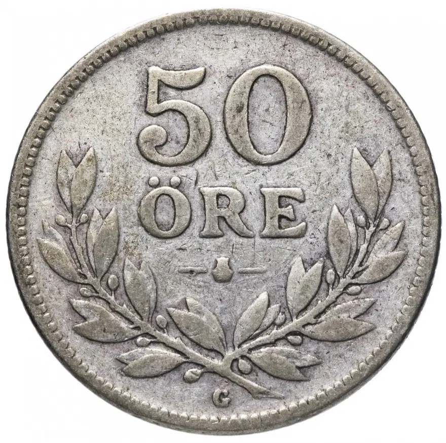 Швеция 50 эре (ore) 1930