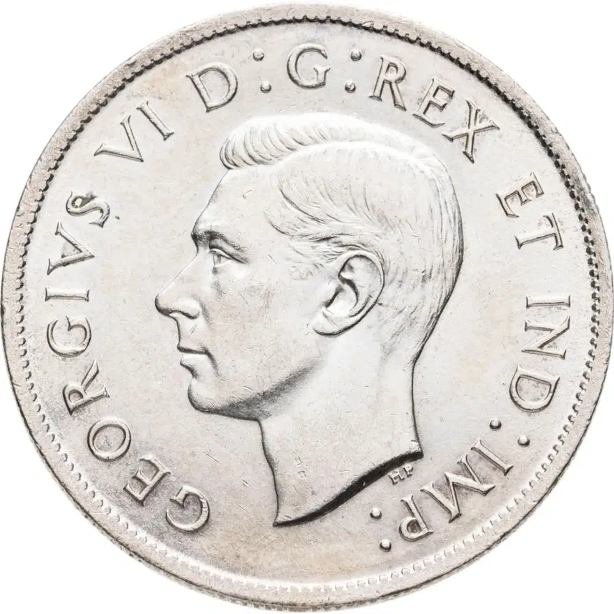 Канада 50 центов (cents) 1938, реверс