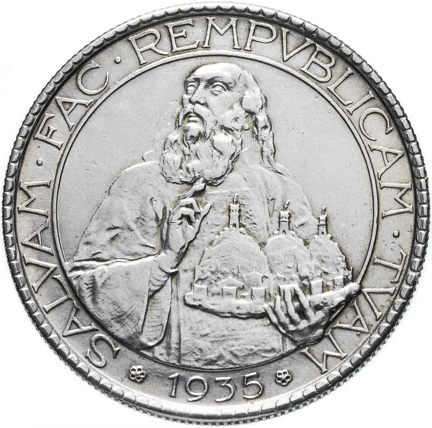 Сан-Марино 20 лир (lire) 1935