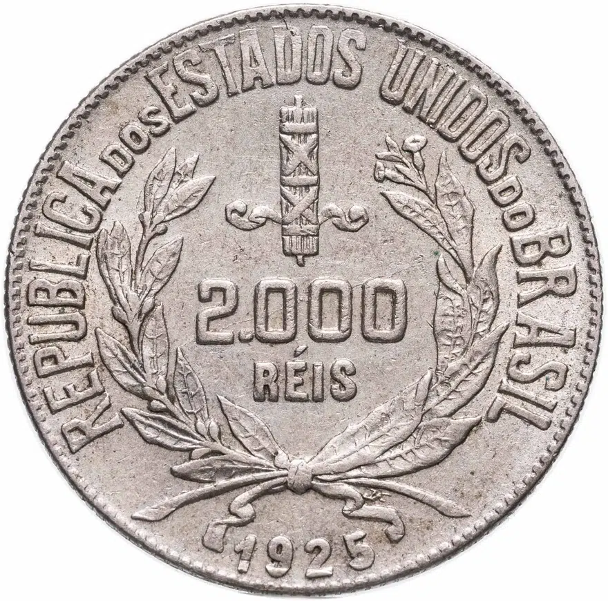 Бразилия 2000 реалов (рейс, reis) 1925