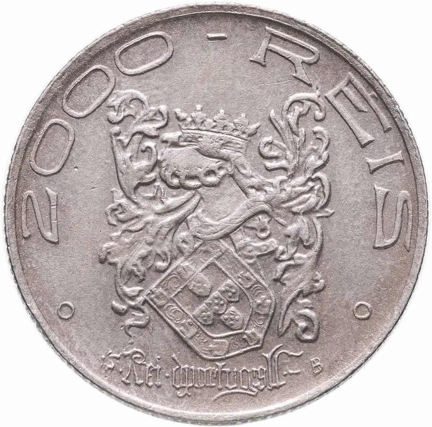 Бразилия 2000 рейс (reis) 1932 "400 лет колонизации Бразилии", реверс
