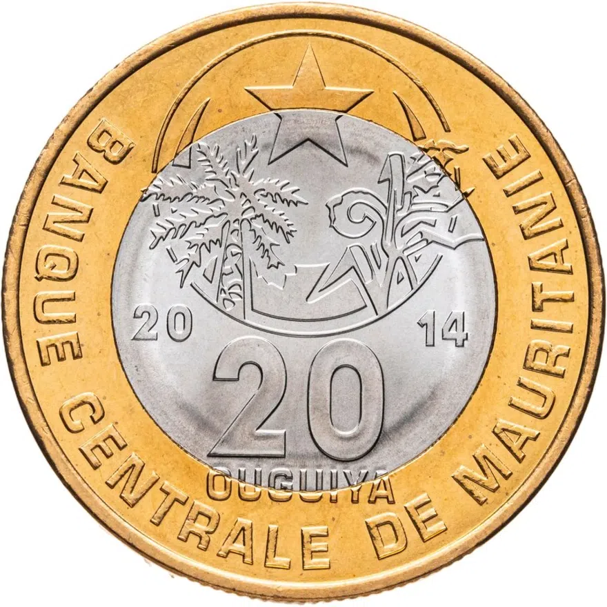 Мавритания 20 угий (ouguiya) 2014, реверс
