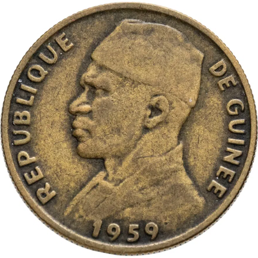 Гвинея 10 франков 1959