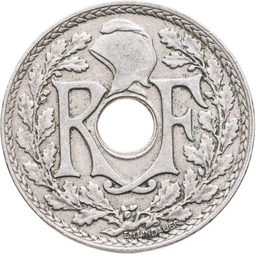 Франция 25 сантимов (centimes) 1930, аверс