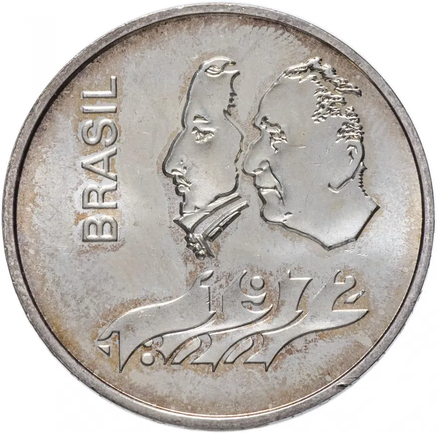 Бразилия 20 крузейро 1972 "150 лет Декларации о Независимости"