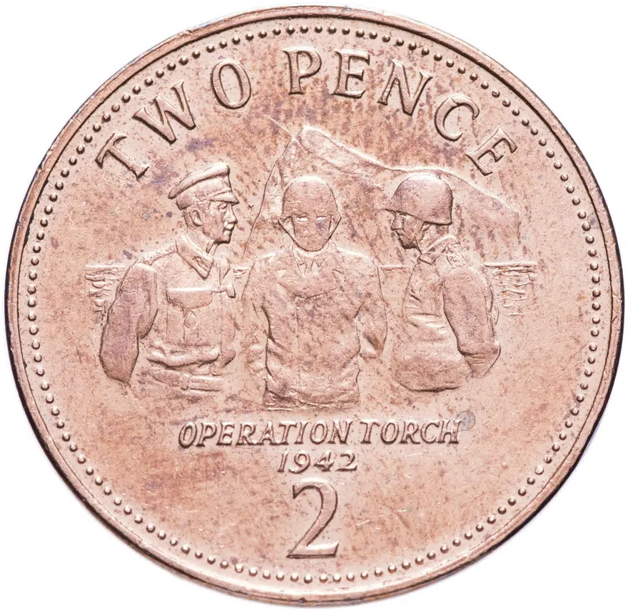Гибралтар 2 пенса (pence) 2013, реверс