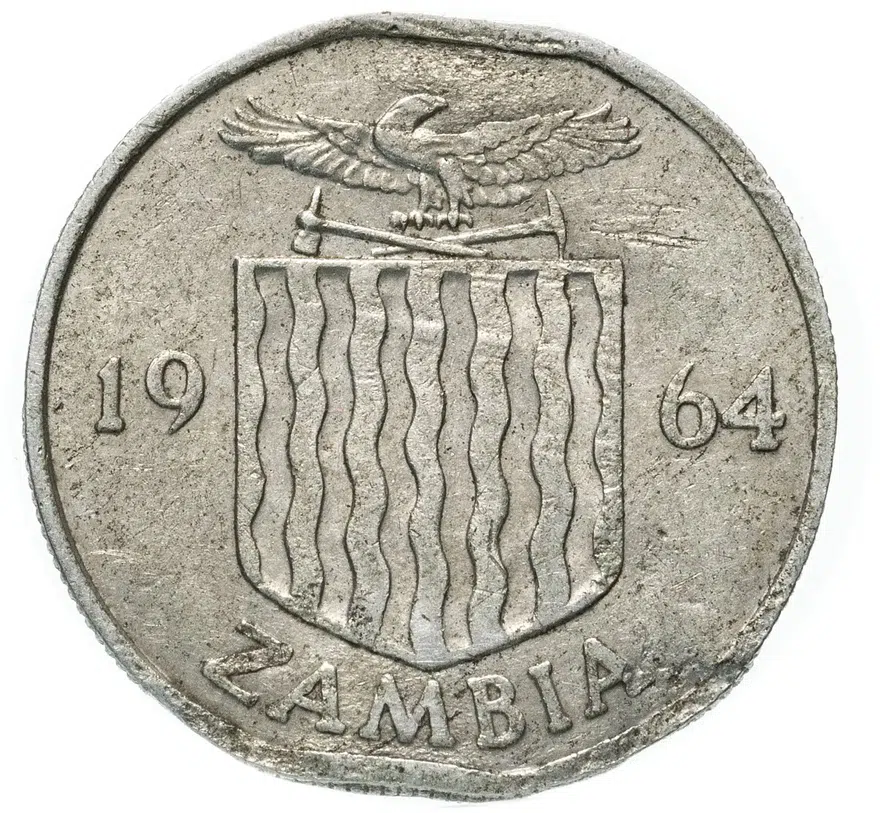 Замбия 6 пенсов 1964