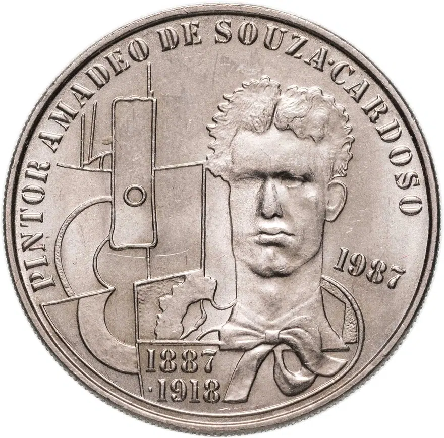 Португалия 100 эскудо (escudos) 1987  100 лет со дня рождения Амадеу ди Соуза-Кардозу