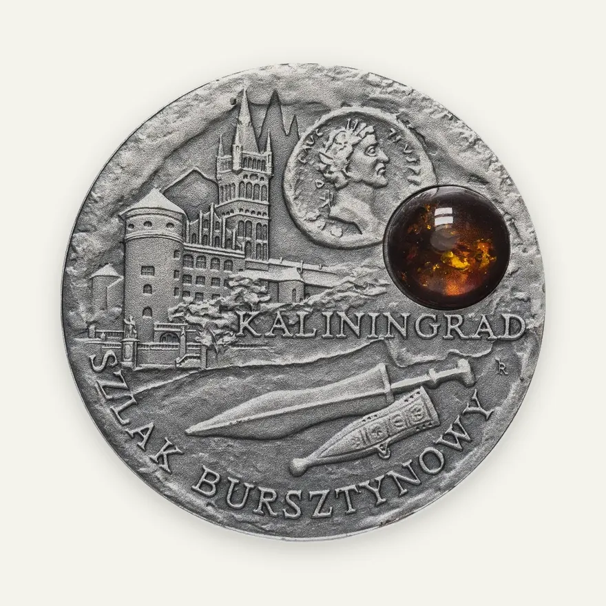 Ниуэ 1 доллар 2009 "Янтарный путь - Калининград", реверс